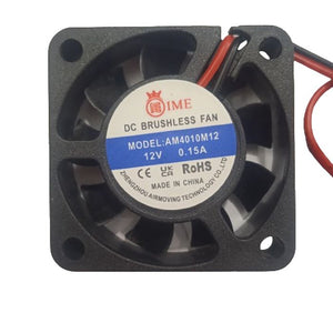 40mm X 40mm X 10mm 4010 12v 0.15a Dc Brushless Ball Bearing Cooling Fan 2pin
