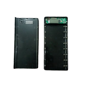 8 Cells Dual Usb Power Bank Case With Lcd Display