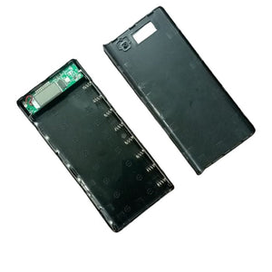 8 Cells Dual Usb Power Bank Case With Lcd Display
