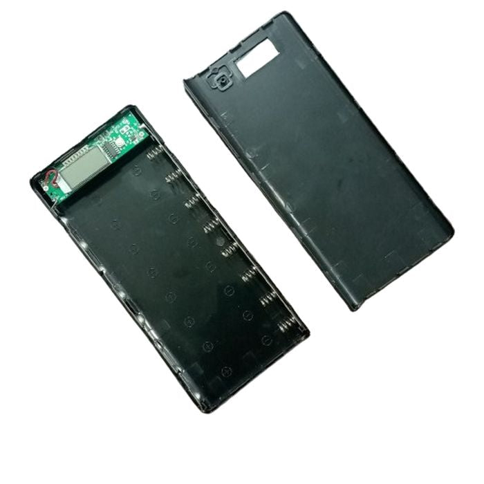 8 Cells Dual Usb Power Bank Case With Lcd Display