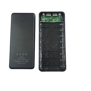 8 Cells Dual Usb Power Bank Case With Lcd Display