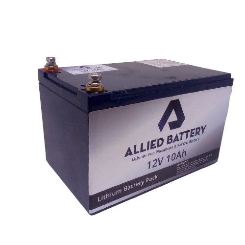 Allied Battery 12v 10Ah Lithium iron Phosphate (LifePO4) Battery