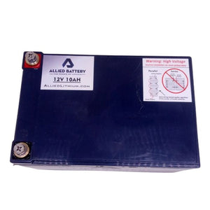 Allied Battery 12v 10Ah Lithium iron Phosphate (LifePO4) Battery