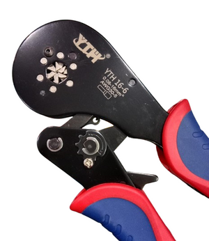 YTH 16-6 Hex Crimping Tool – 0.08–16mm² Ferrule Crimper for 30–5 AWG Wire | Self-Adjustable