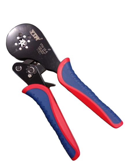 YTH 16-6 Hex Crimping Tool – 0.08–16mm² Ferrule Crimper for 30–5 AWG Wire | Self-Adjustable