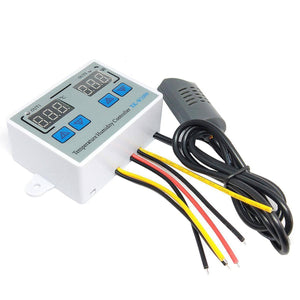 XK W1099 Dual Digital Egg Incubator Temperature Humidity Controller Hygrometer AC 220V