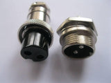 Xlr Cable Connector 2 Pin 16mm Panel Chassis Mount