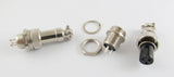 Xlr 3 Pin Cable Connector 16mm Chassis Mount 3pin Plug Adapter