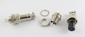 Xlr 3 Pin Cable Connector 16mm Chassis Mount 3pin Plug Adapter