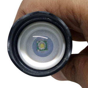 XPE COB LED Zoomable Battery Flashlight with Clip Mini Portable LED Torch