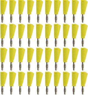 Yellow Stackable 4mm Banana Plugs Jacks Connector