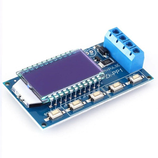 ZK-PP1 PWM Signal Generator – 1Hz to 150kHz Square Wave, Dual Mode (PWM/PULSE), LCD Display, 3.3V–30V