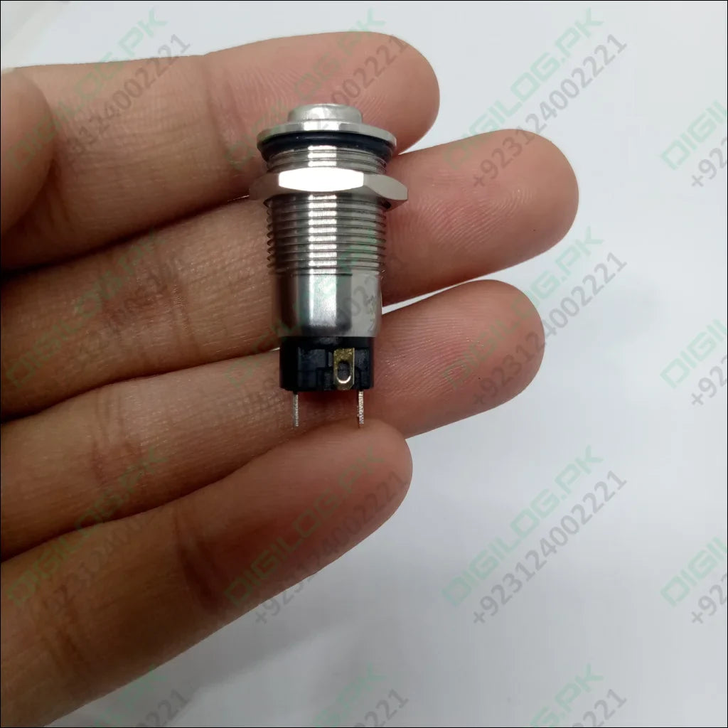 ZLQ-B5V 12mm Waterproof Metal Push ON Push OFF Button Switch With Power Indication