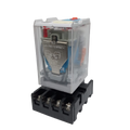 Finder Relay 12vdc 10a 60.12 With 8pin Rail-mount Relay Socket Relay Base