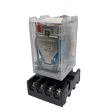 Finder Relay 12vdc 10a 60.12 With 8pin Rail-mount Relay Socket Relay Base