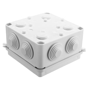 100x100x70mm Ip65 Waterproof Outdoor Electrical Cctv Enclosure Square Junction Box White Abs