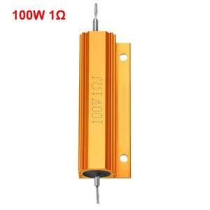 1r 100w Watt Load Resistor Aluminum Wire Wound Golden 1 Ohm Resistor