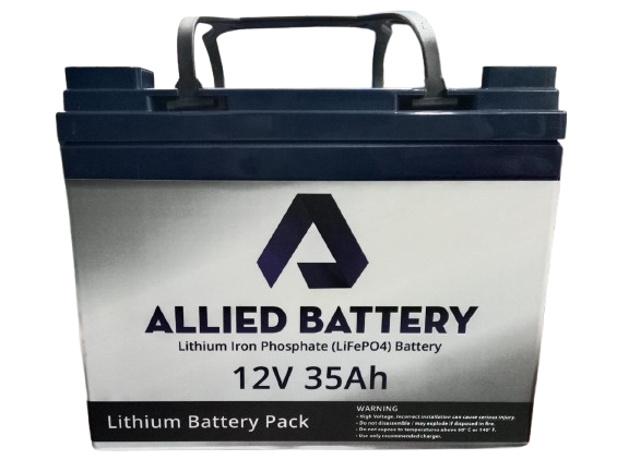 Allied Battery 12V 35Ah Lithium Iron Phosphate (LiFePO4) Battery