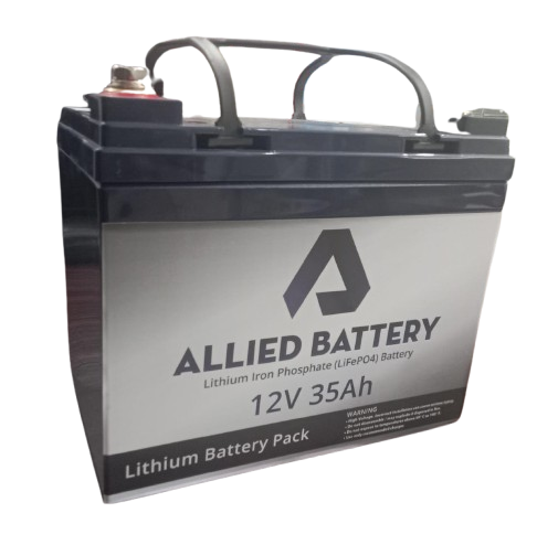 Allied Battery 12V 35Ah Lithium Iron Phosphate (LiFePO4) Battery