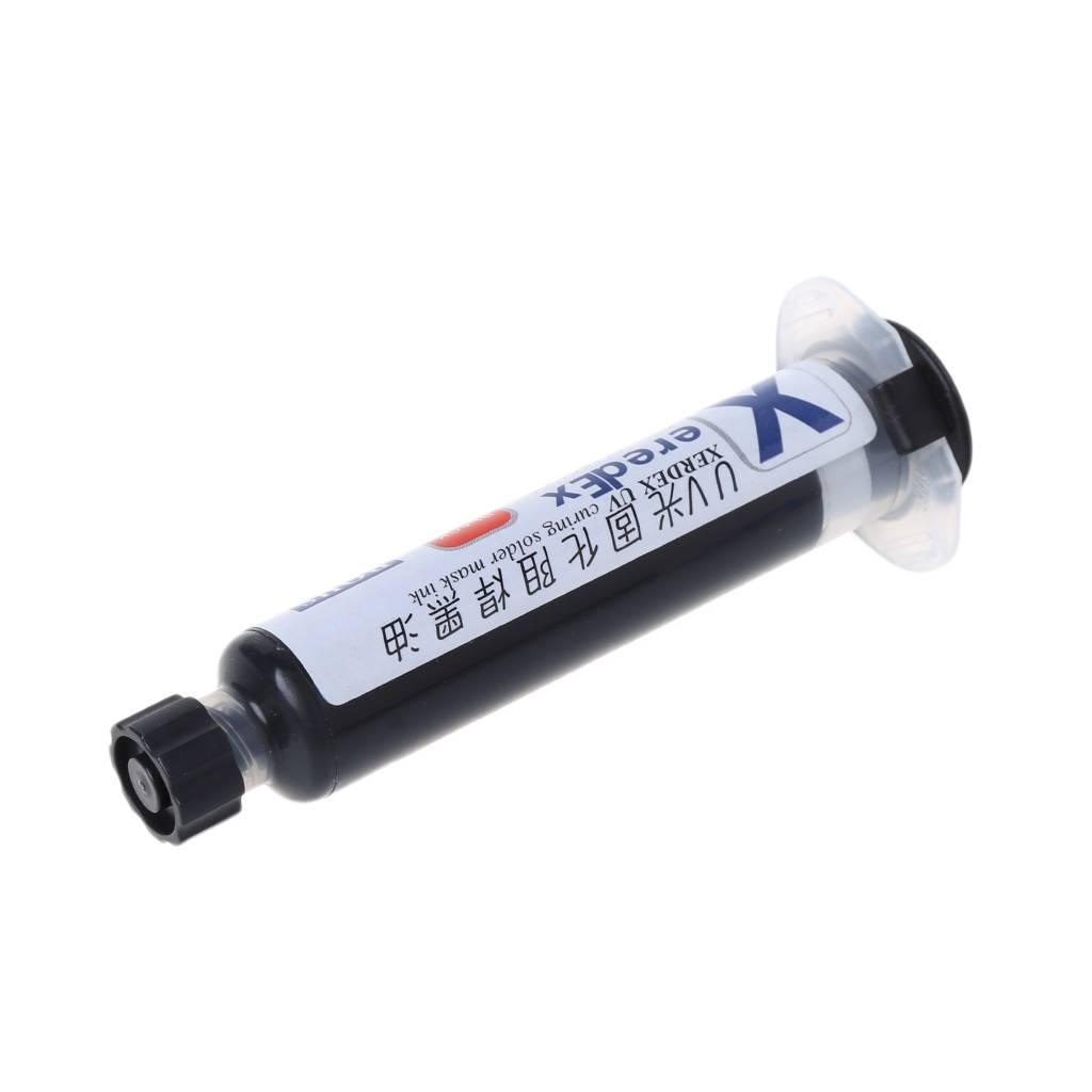 Black Mechanic Uv Curable 10cc Solder Mask Ink Pcb Fixing Repairing Welding Oil Paint Prevent Corrosive Arcing