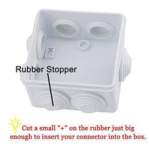 Abs Plastic Junction Box Universal Electrical Project Enclosure 100x100x65mm