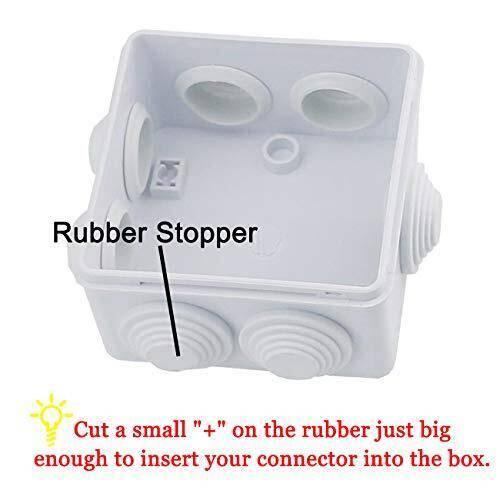Abs Plastic Junction Box Universal Electrical Project Enclosure 100x100x65mm