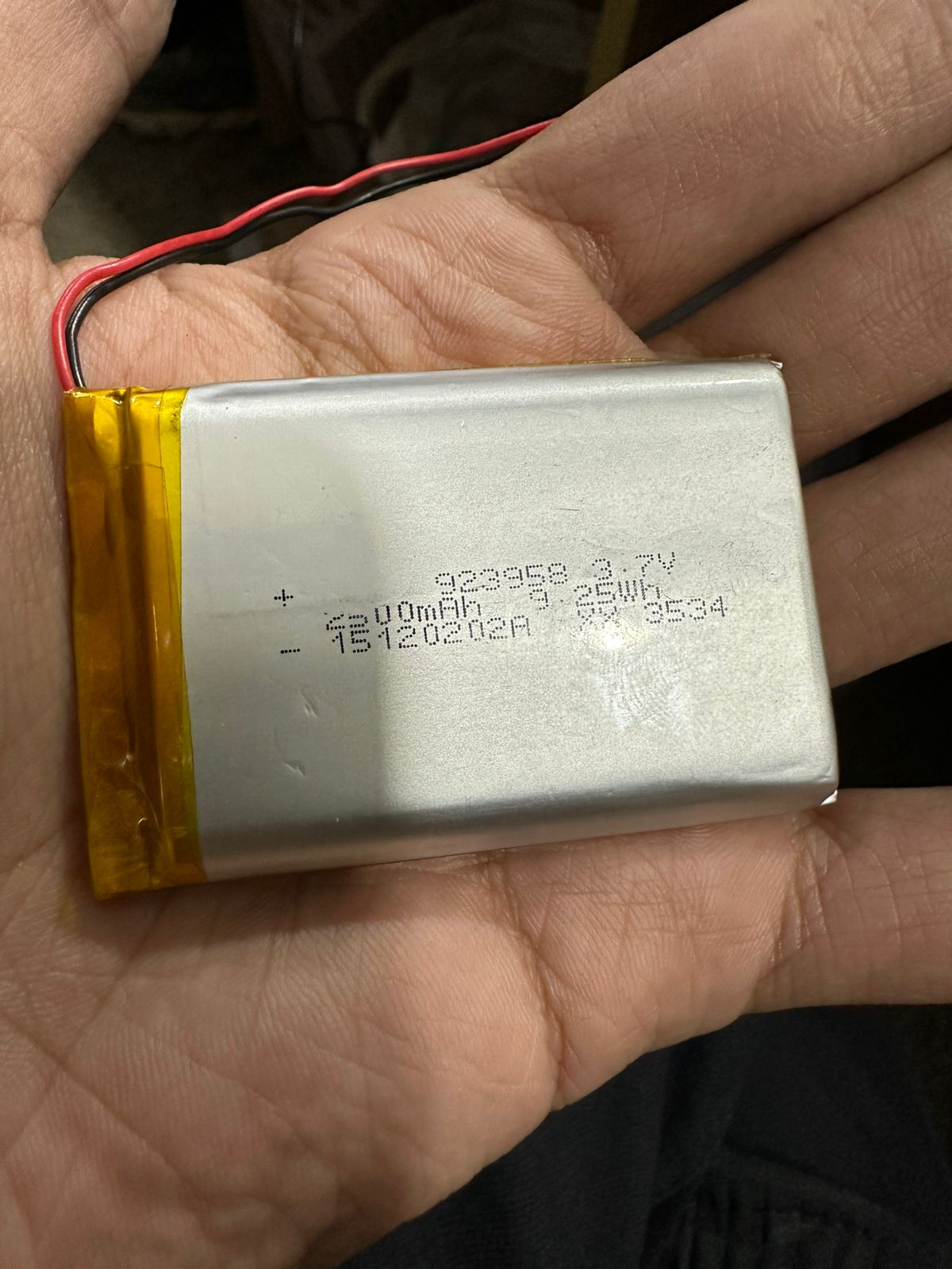 3.7V 2500mAh Lithium-Ion Rechargeable Battery - Li-Po Battery Pack