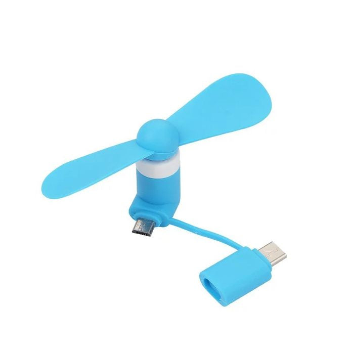Portable 2 In 1 Mini Usb Fan For Phone Mix Color