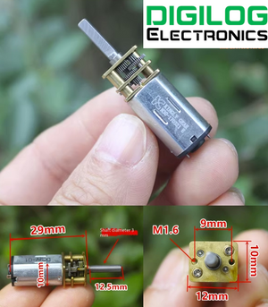 High torque N30 gear motor 5V 135rpm 3V 80rpm 12V 320rpm for robot chassis car