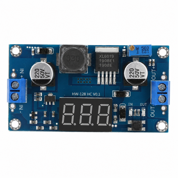 XL6019 DC-DC Boost Converter Module with LED Display (HW-128)