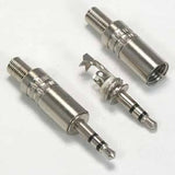 3.5mm Metal Stereo Plug Metal Housing W/spring Wire Protection & Replace Worn Out Plugs Durable Plug