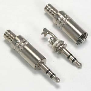 3.5mm Metal Stereo Plug Metal Housing W/spring Wire Protection & Replace Worn Out Plugs Durable Plug