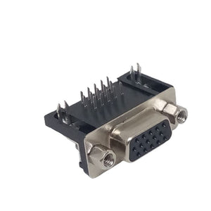Db15 Female Right Angle Connector d Sub High Density Pcb Mounting 15 Pin 3 Rows Connector Dbhd 15