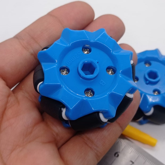 1 Piece 52mm Mecanum Omni Wheels Tires For Diy Rc Robot Toys Tt Motors