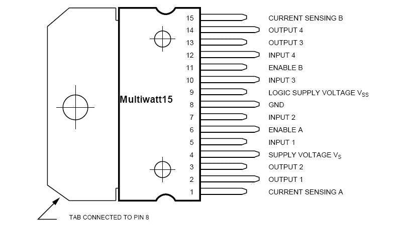 L298n Dual Motor Driver Ic