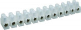 15 Amp Connector Strip, 12 Way Pvc