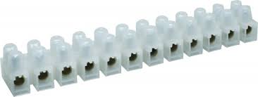 15 Amp Connector Strip, 12 Way Pvc