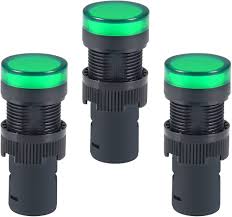 Green Indicator Light Ac/dc 24v, 16mm Panel Mount, For Electrical Control Panel, Hvac, Diy Projects