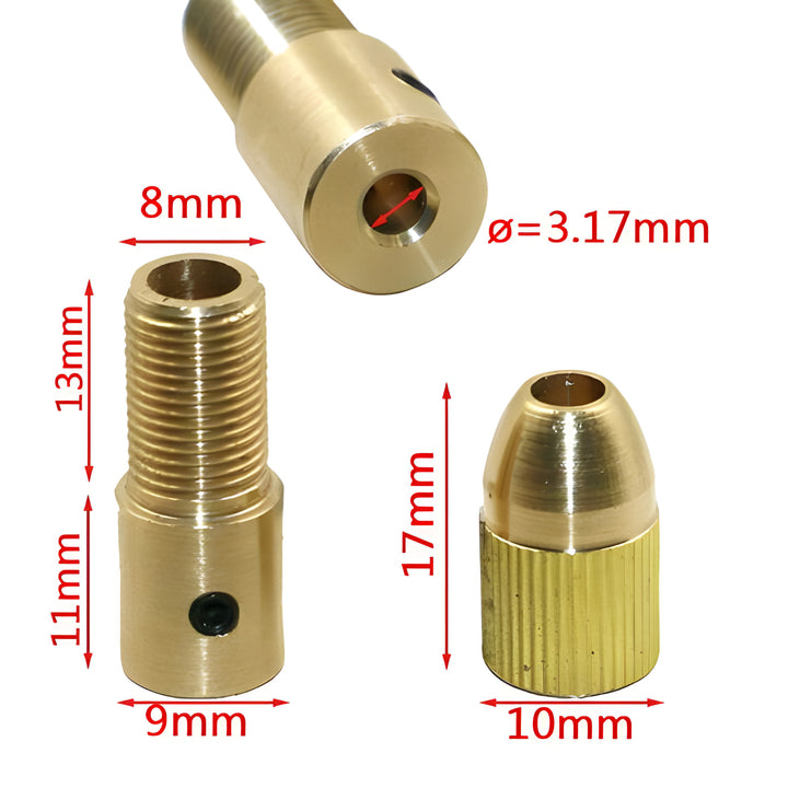 0.5-3mm Mini Drill Chuck Small Electric Drill Bit Collet Micro Twist Drill Chuck Set Power Tools