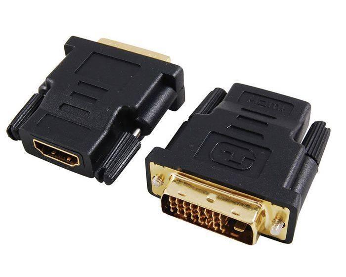 Dvi To Hdmi Converter Dvi-i Male To Hdmi Female Video Plug Adapter