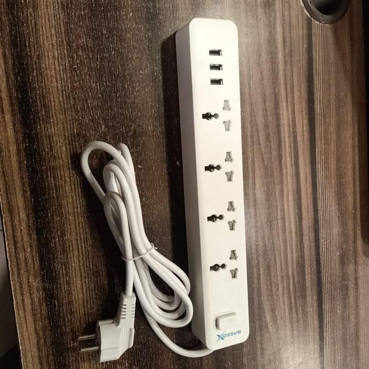 Speed X403pu Premium Portable Power Strip 4socket 3usb Port