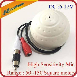 High Sensitivity Mini Cctv Security Surveillance Microphone – Audio Input For Ip Cameras, Dvr & Nvr Systems (50–150m² Range)