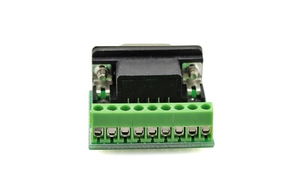 Rs232 Adapter Serial Connection Db9-male To 9-pin Terminal Block Breakout Board