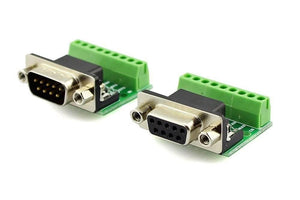 Rs232 Adapter Serial Connection Db9-male To 9-pin Terminal Block Breakout Board
