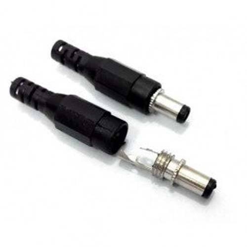 Dc Power Connector Male 5.5mm External X 2.1mm Internal Dia