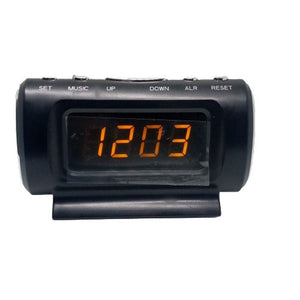 Clock Thermometer Ks-782a-5 1 Display Orange, Auto Cigarette Lighter