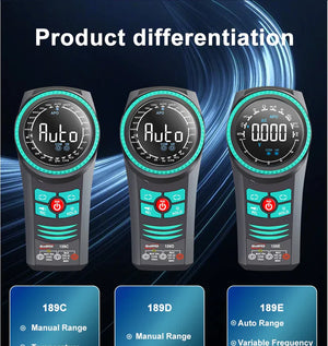 WinAPEX 189C Smart Rotary Multimeter High Precision 5999 Counts DC/AC Voltage Current Resistance Capacitance Frequency Temperature Overload Protection