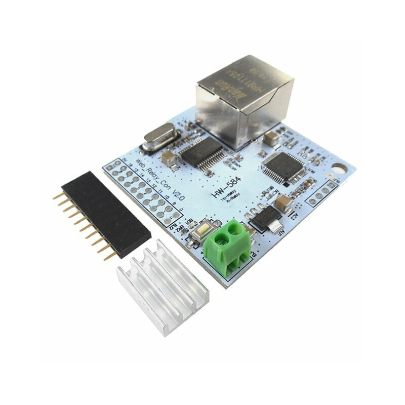 Hw-584 Rj45 Network Internet Io For 16x 5v Relays Enc28j60