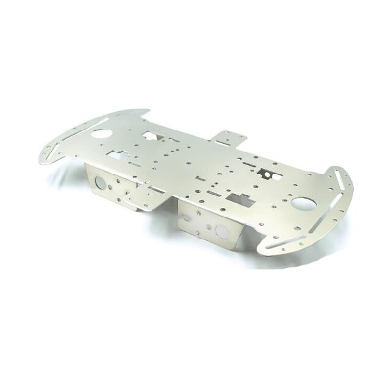 1.5mm Metal Smart Car Chassis Aluminium Alloy 4wd Robot Lightweight Frame