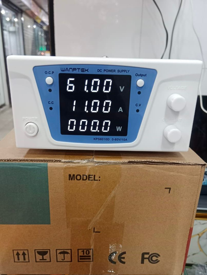 Wanptek KPS6010D DC Power Supply 0-60V 0-10A Adjustable Bench Power Supply